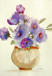 Purple Anemones in a vase | Obraz na stenu