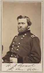 Maj. Gen. Ulysses S. Grant, officer of the Federal Army, 1862-4 (b/w photo) | Obraz na stenu