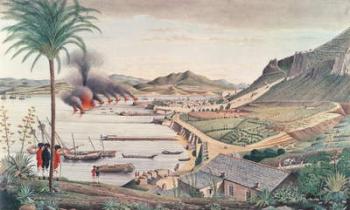 Gibraltar on the morning after the great Franco-Spanish attack, 1783 (w/c) | Obraz na stenu