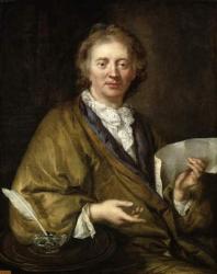 Portrait of a Man, presumed to be Francois II Couperin (1668-1733) (oil on canvas) | Obraz na stenu