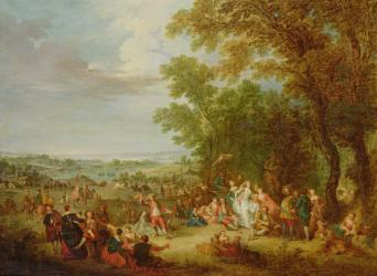 Fete Champetre, 1728 (oil on canvas) | Obraz na stenu