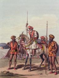 A Muhunt and Gosaeens, from 'A Mahratta Camp', 5th April 1813 (colour engraving) | Obraz na stenu