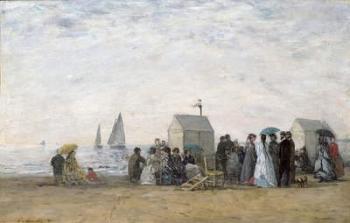 The Beach at Trouville, 1867 (oil on canvas) | Obraz na stenu