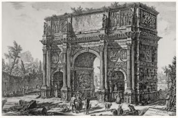 A View of the Arch of Constantine, from the 'Views of Rome' series, c.1760 (etching) | Obraz na stenu
