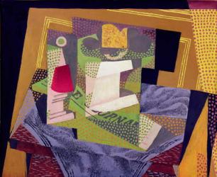 Composition on a Table, 1916 (oil on canvas) | Obraz na stenu