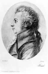 Wolfgang Amadeus Mozart (litho) | Obraz na stenu
