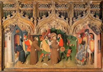 Scene from the Life of St. Francis from the Life of the Virgin and St. Francis Altarpiece | Obraz na stenu