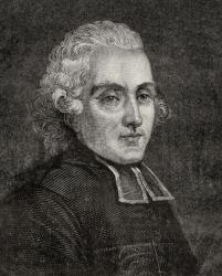 Henry Essex Edgeworth, from 'Histoire de la Revolution Francaise' by Louis Blanc (1811-82) (engraving) | Obraz na stenu