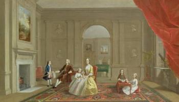 The John Bacon Family, c.1742-43 (oil on canvas) | Obraz na stenu