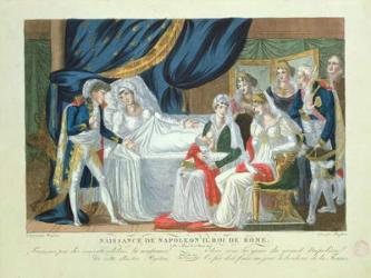 Birth of Napoleon II, King of Rome, 20th March, 1811 (colour litho) | Obraz na stenu