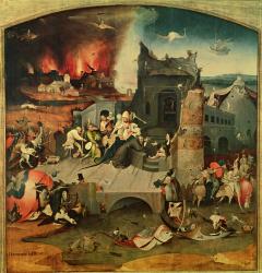 Central Panel of the Triptych of the Temptation of St. Anthony (oil on panel) (see 159327) | Obraz na stenu