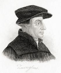 Huldrych Zwingli or Ulrich Zwingli, 1484  1531. | Obraz na stenu
