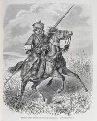 Trooper of the Sheikh of Bornu's bodyguard, from 'The History of Mankind', Vol.III, by Prof. Friedrich Ratzel, 1898 (engraving) | Obraz na stenu
