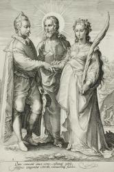 The Christian Marriage, Plate 3 of The Marriage Trilogy, c.1594 (engraving) | Obraz na stenu