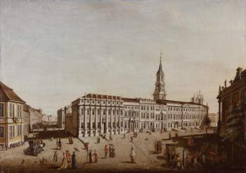 View of Castle Street and the Fiaker Square, Potsdam, 1773 (oil on canvas) | Obraz na stenu