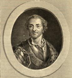 Hermann Maurice (1696-1750) Comte de Saxe (engraving) | Obraz na stenu
