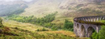 Glenfinnan Viaduct Part 3, 2017, (Direct Print on Brushed Aluminium, BUTLERFINISH® Look) | Obraz na stenu