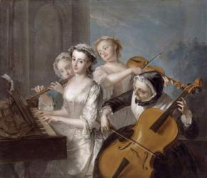 The Sense of Hearing, c.1744-7 (oil on canvas) | Obraz na stenu