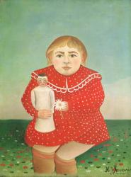 The girl with a doll, c.1892 or c.1904-05 (oil on canvas) | Obraz na stenu