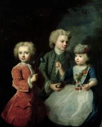 The Children of Councillor Barthold Heinrich Brockes (1680-1747) (oil on canvas) | Obraz na stenu