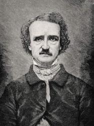 Edgar Allan Poe (1809-1849) American Poet, Critic and Short Story Writer (engraving) | Obraz na stenu