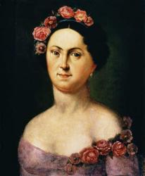 Portrait of Avdotia Istomina, 1830s (oil on canvas) | Obraz na stenu
