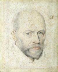 Portrait of St. Vincent de Paul (1576-1660) (pencil on paper) | Obraz na stenu