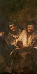 A Man and Two Women Laughing (oil on canvas) | Obraz na stenu