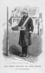 The street rhubarb and spice seller, 1862 (engraving) | Obraz na stenu