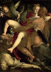 Hercules, Deianeira and the centaur Nessus, 1580 | Obraz na stenu