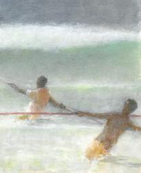Fishermen Hauling Nets, 2015 (w/c on paper) | Obraz na stenu