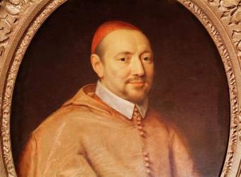 Portrait of Cardinal Pierre de Berulle (1575-1629) (oil on canvas) (detail) | Obraz na stenu