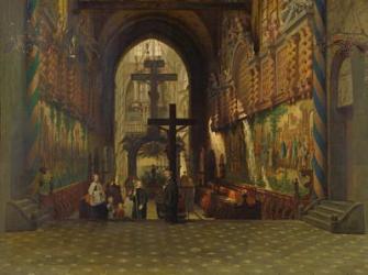 Interior of the Church of Saint Gereon at Cologne (oil on canvas) | Obraz na stenu