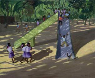 Slide, Mysore, 2001 (oil on canvas) | Obraz na stenu