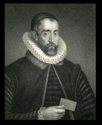 Sir Francis Walsingham (c.1532-90) from 'Lodge's British Portraits', 1823 (engraving) | Obraz na stenu