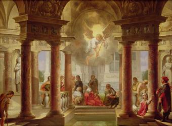 The Pool of Bethesda, 1645 (oil on panel) | Obraz na stenu