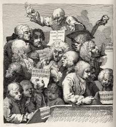 The Chorus, from 'The Works of William Hogarth', published 1833 (litho) | Obraz na stenu