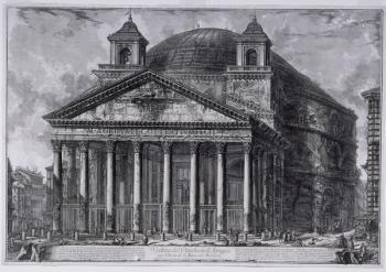 View of the Pantheon of Agrippa, c.1761 (etchings) | Obraz na stenu