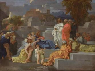 Christ with the Children (oil on canvas) | Obraz na stenu