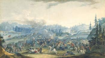 A scene from the Russian-Turkish War, 1801 (gouache on paper) | Obraz na stenu