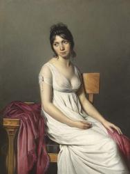Portrait of a Young Woman in White, c. 1798 (oil on canvas) | Obraz na stenu