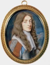 Miniature of James II as the Duke of York, 1661 (gouache & w/c on vellum) | Obraz na stenu