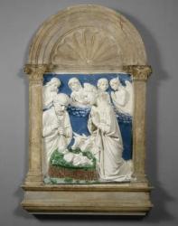 The Nativity, c.1460 (glazed terracotta) | Obraz na stenu