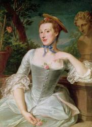 Jeanne Antoinette Poisson (1721-64) Marquise de Pompadour (oil on canvas) | Obraz na stenu