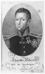 Charles Albert, King of Sardinia (engraving) | Obraz na stenu