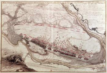 Plan of the Order of the Battle of Coutras on 8th October 1587 (engraving) | Obraz na stenu