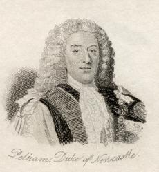 Thomas Pelham Holles, 1st Duke of Newcastle, from 'Crabb's Historical Dictionary', published 1825 (litho) | Obraz na stenu