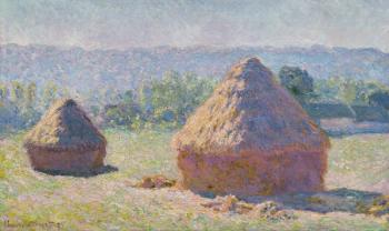 Grainstacks at the end of the Summer, Morning effect, 1891 (oil on canvas) | Obraz na stenu