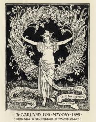 A Garland for May Day, 1895 (litho) | Obraz na stenu