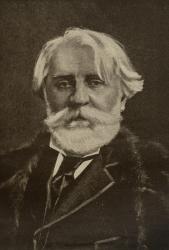 Ivan Sergeyevich Turgenev (1818-83) (engraving) | Obraz na stenu